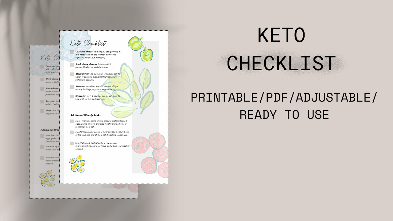 "Keto Recipes to Lose 19 Pounds in One Month" E-BOOK/printable/PDF/lifetime access